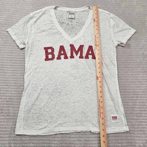 Women's Victoria Secret Pink BAMA Game Day sheer Shirt Size Small (spot) - Picture 10 of 16